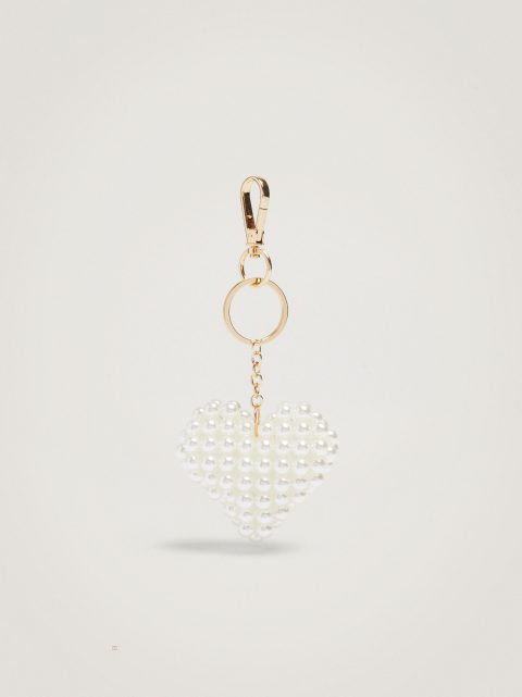 Kľúčenka Parfois Heart Damske Biele | SK-KD7891462