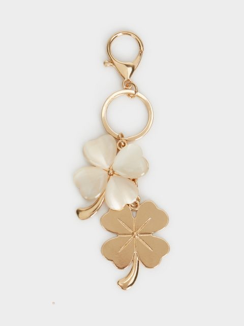 Kľúčenka Parfois Shamrock Key Chain Damske Zlate | SK-WS5863021