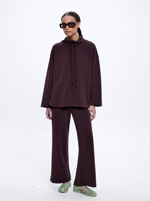 Mikiny Parfois High-Neck Modal Damske Bordove | SK-CO4076198