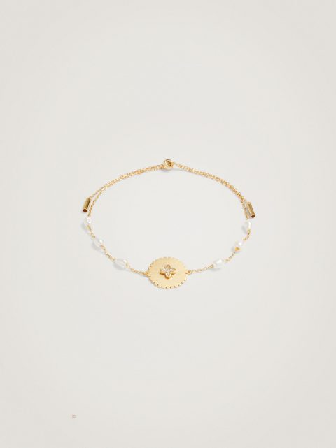 Naramky Parfois 925 Silver With Freshwater Pearl Damske Biele | SK-PN7610948