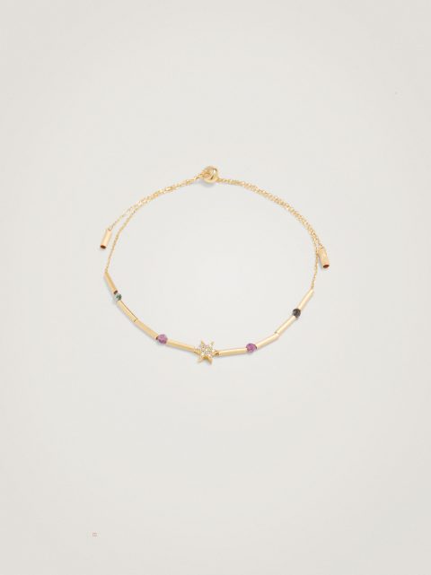 Naramky Parfois 925 Silver With Semi-Precious Stone Damske Viacfarebný | SK-EF5081964