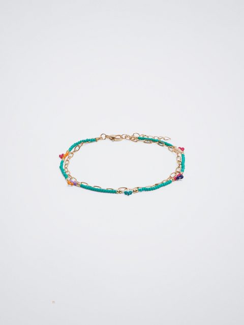 Naramky Parfois Anklet With Beading Damske Viacfarebný | SK-YH8452973