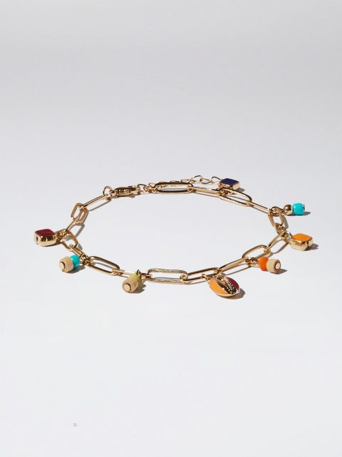Naramky Parfois Anklet With Enamel And Resin Damske Viacfarebný | SK-AM4307951
