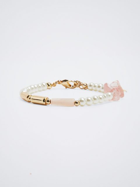Naramky Parfois Bracelet With Pearls And Stone Damske Viacfarebný | SK-CK6413078