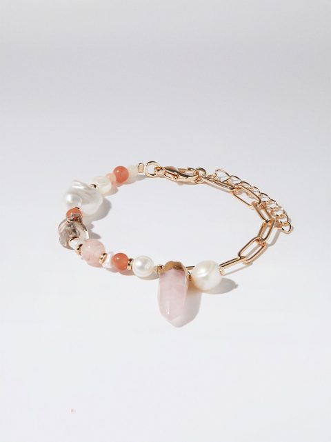Naramky Parfois Bracelet With Stone And Pearl Damske Viacfarebný | SK-ZB3649705