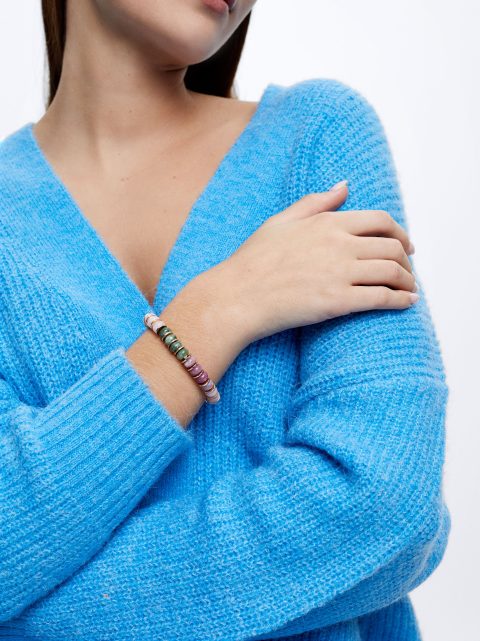 Naramky Parfois Elastic With Stone Damske Ruzove | SK-MW7386950