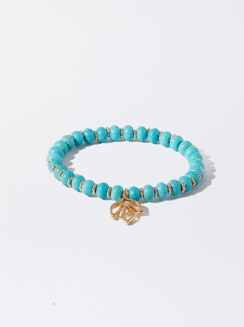 Naramky Parfois Elastic With Stone Damske Modre | SK-TC2638750