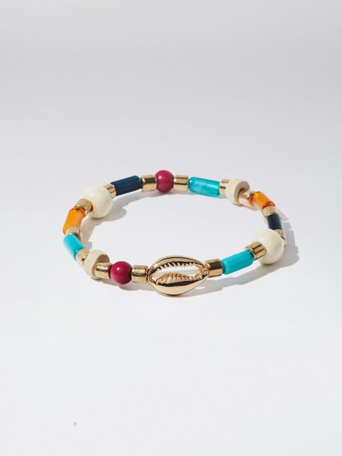 Naramky Parfois Elastic With Wood And Resin Damske Viacfarebný | SK-KU3507914