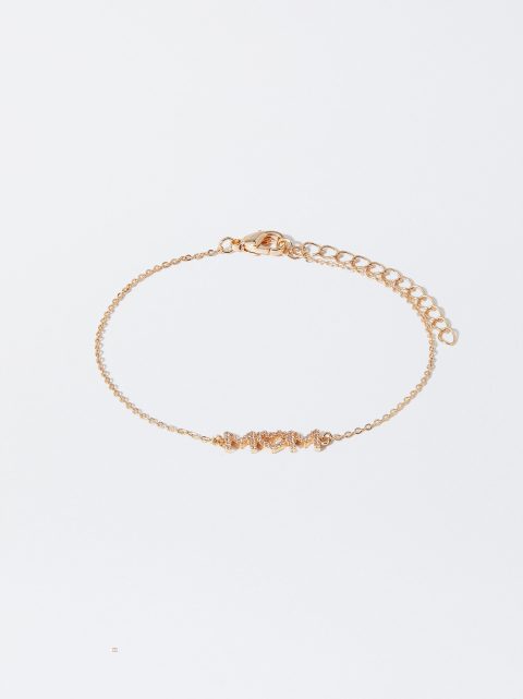 Naramky Parfois Mom Golden With Zirconia Damske Zlate | SK-UV7208391