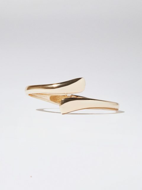 Naramky Parfois Rigid Golden Damske Zlate | SK-DC0752391