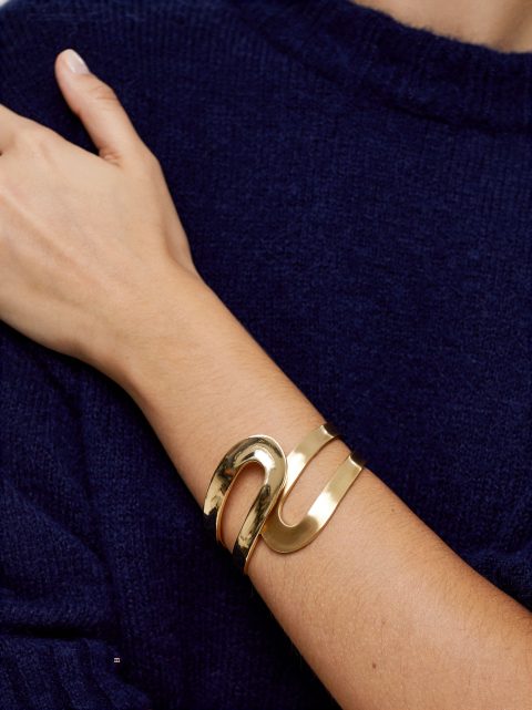 Naramky Parfois Rigid Golden Damske Zlate | SK-HD1493276