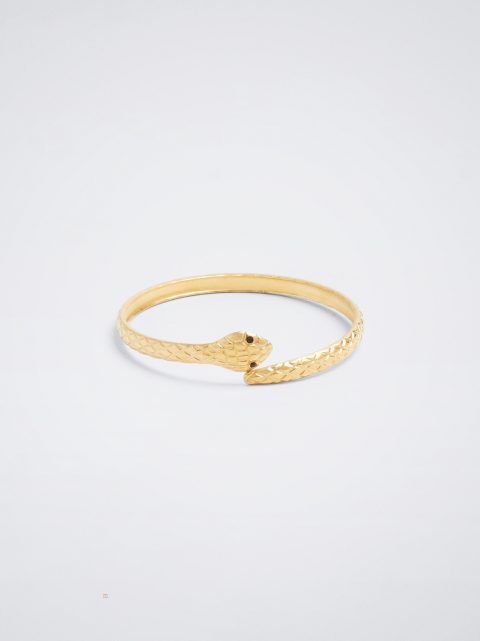 Naramky Parfois Rigid Steel With Snake Damske Zlate | SK-KT3592081