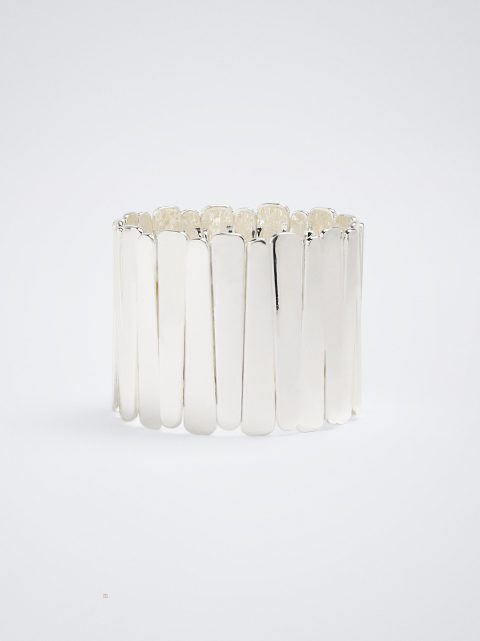 Naramky Parfois Silver Elastic Damske Strieborne | SK-IP9856073