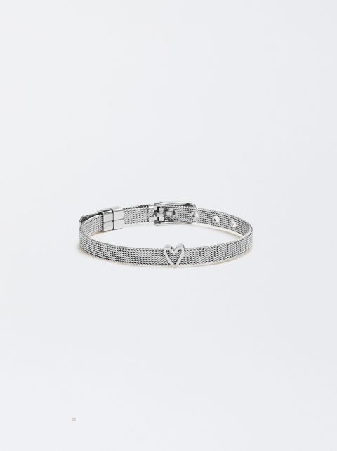 Naramky Parfois Stainless Steel Personalised Heart Damske Strieborne | SK-TB4136572