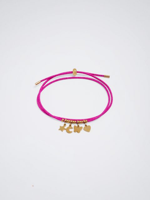 Naramky Parfois Stainless Steel With Charms Damske Fuchsie | SK-RM0827936