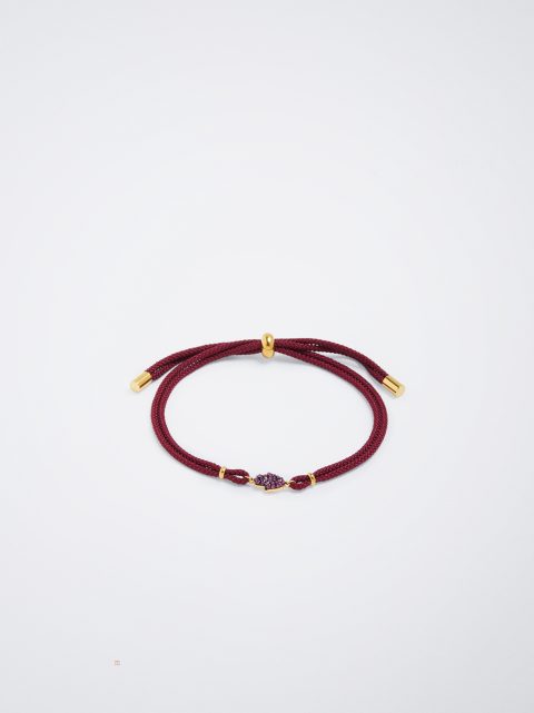 Naramky Parfois Stainless Steel With Hamsa Hand Damske Bordove | SK-XC9027483