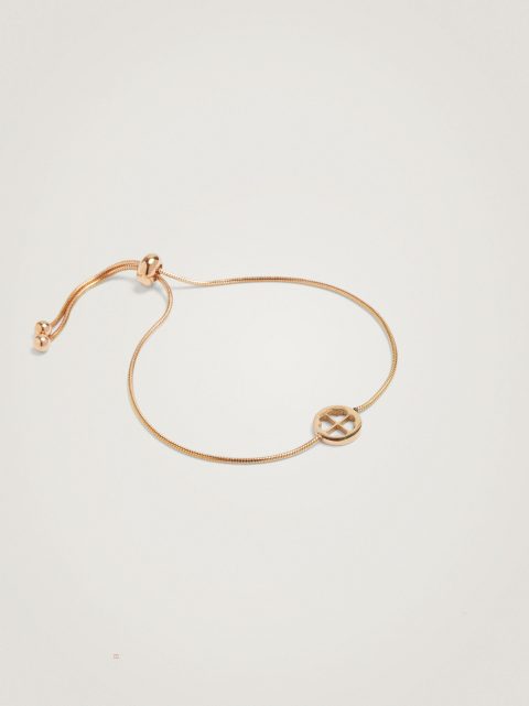 Naramky Parfois Stainless Steel With Shamrock Damske Ruzove Zlate | SK-HP2053694