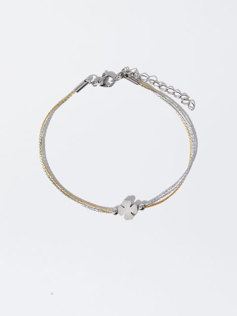 Naramky Parfois Stainless Steel With Shamrock Damske Strieborne | SK-XQ1465328