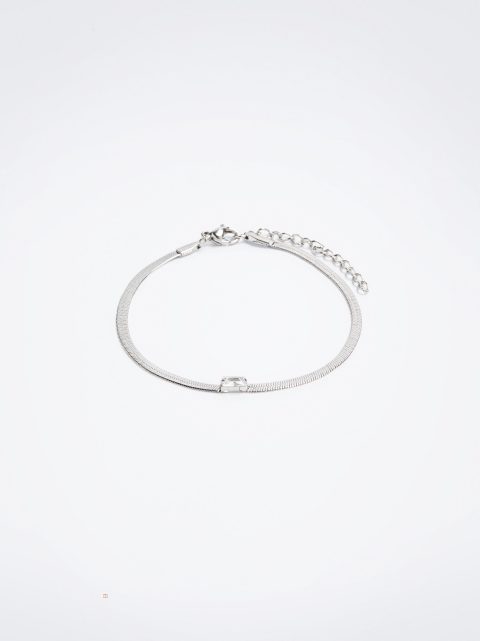 Naramky Parfois Steel Silver Damske Strieborne | SK-CP8725103