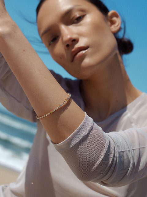 Naramky Parfois Steel With Crystals Damske Zlate | SK-CS5639184