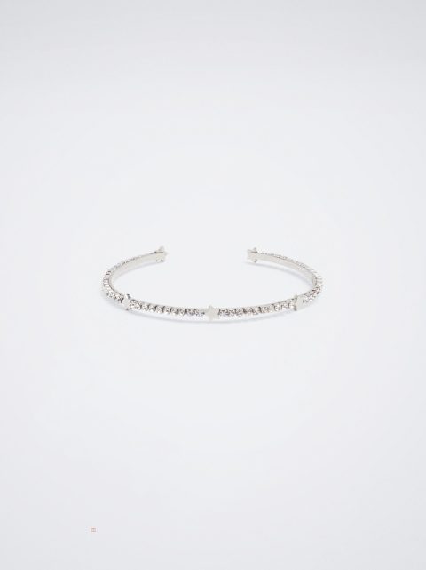 Naramky Parfois Steel With Crystals Damske Strieborne | SK-CV0164753