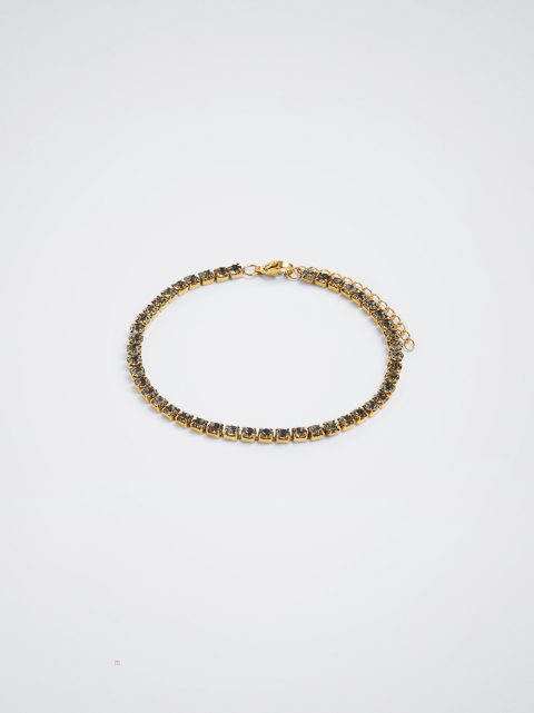Naramky Parfois Steel With Crystals Damske Čierne | SK-US0378645