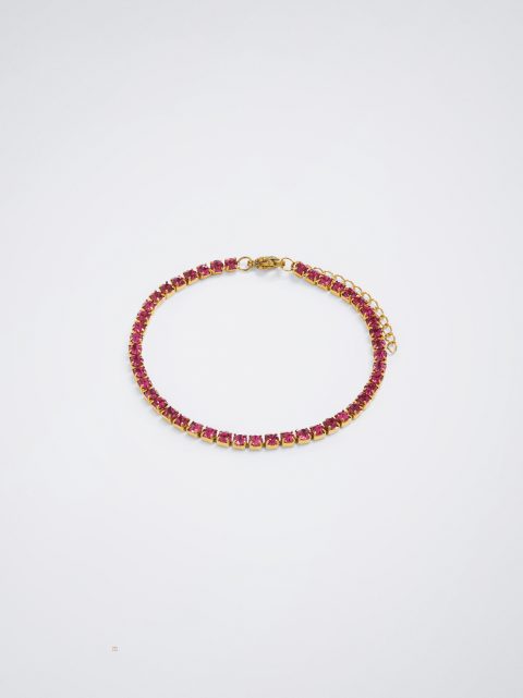 Naramky Parfois Steel With Crystals Damske Fuchsie | SK-VE4916730