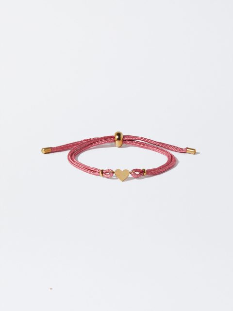 Naramky Parfois Steel With Heart Damske Ruzove | SK-WI7250961