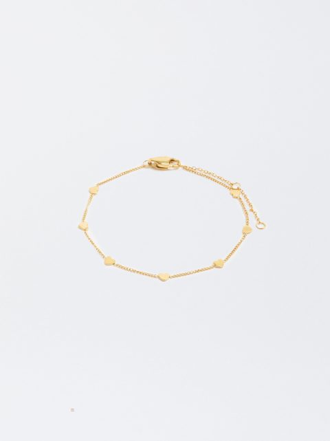 Naramky Parfois Steel With Hearts Damske Zlate | SK-UA3254769