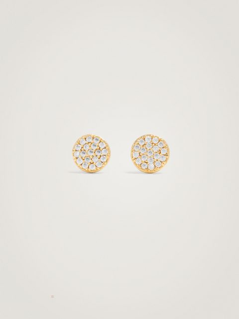 Nausnice Parfois 925 Silver Stud With Zirconia Damske Zlate | SK-RU4560913