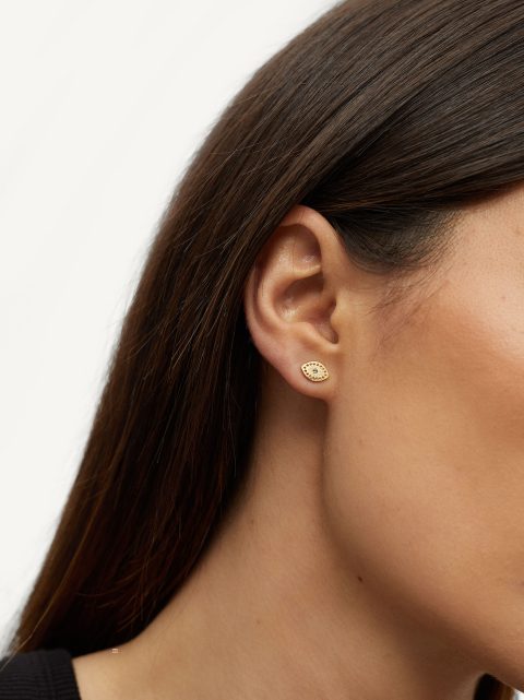 Nausnice Parfois 925 Silver Studs With Eye Damske Zlate | SK-IM1095236