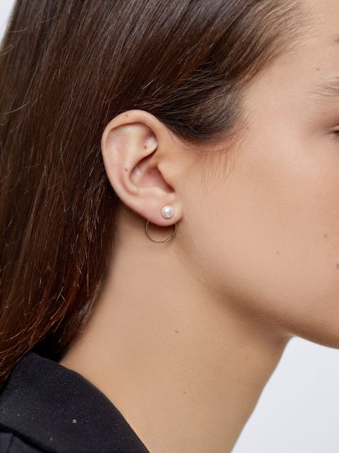 Nausnice Parfois 925 Silver Studs With Freshwater Pearl Damske Zlate | SK-SA0569784