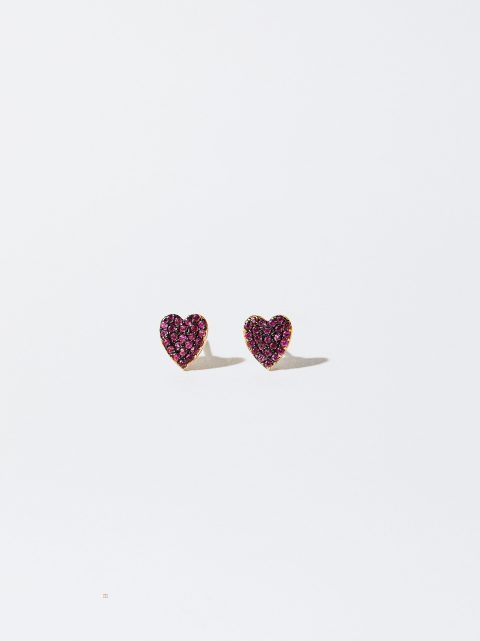Nausnice Parfois 925 Silver Studs With Hearts Damske Viacfarebný | SK-DR1976403