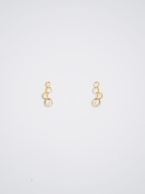 Nausnice Parfois 925 Silver Studs With Zirconia Damske Zlate | SK-SR8602397