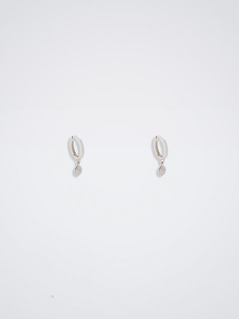 Nausnice Parfois 925 Sterling Silver Hoops With Zirconia Damske Strieborne | SK-MB0246319