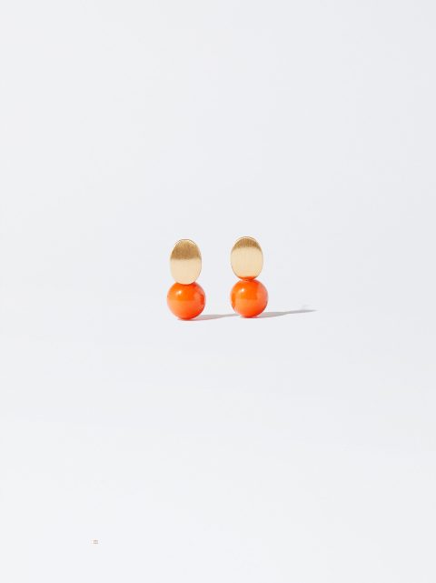 Nausnice Parfois Earrings With Stone Damske Žlté | SK-OL4237019