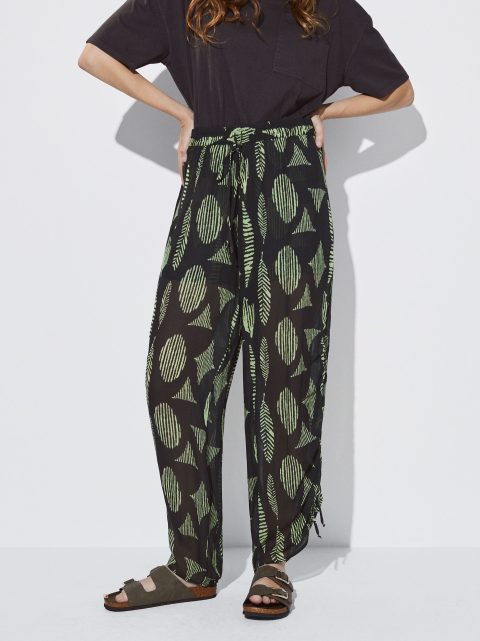 Nohavice Parfois Printed Loose-Fitting Damske Viacfarebný | SK-QY9156234
