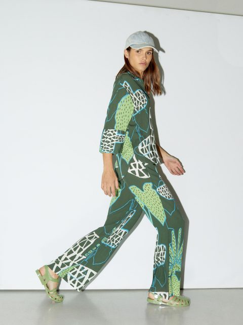 Nohavice Parfois Rovno Printed Damske Viacfarebný | SK-YO5043681