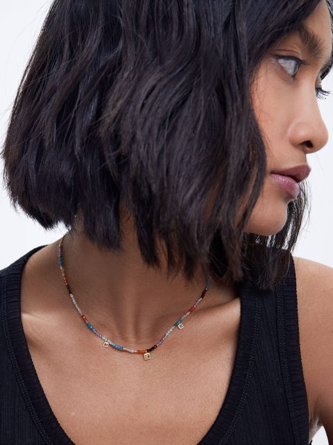 Náhrdelník Parfois 925 Silver With Semi-Precious Stone Damske Viacfarebný | SK-HM5762103
