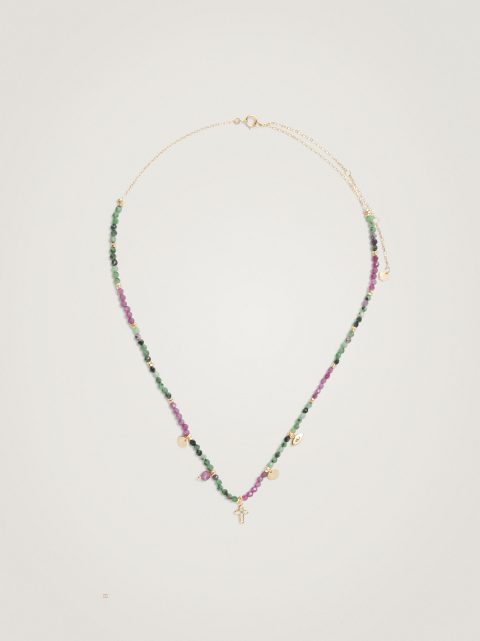 Náhrdelník Parfois 925 Silver With Semi-Precious Stone Damske Viacfarebný | SK-LO7390862