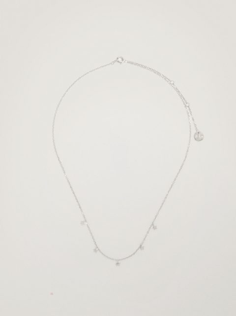Náhrdelník Parfois 925 Silver With Stars Damske Strieborne | SK-TK5721083