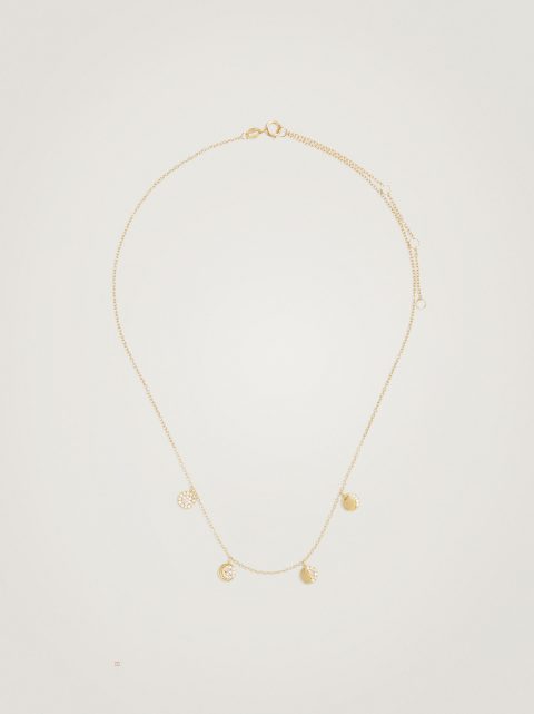 Náhrdelník Parfois 925 Silver With Zirconia Damske Zlate | SK-AE0728643