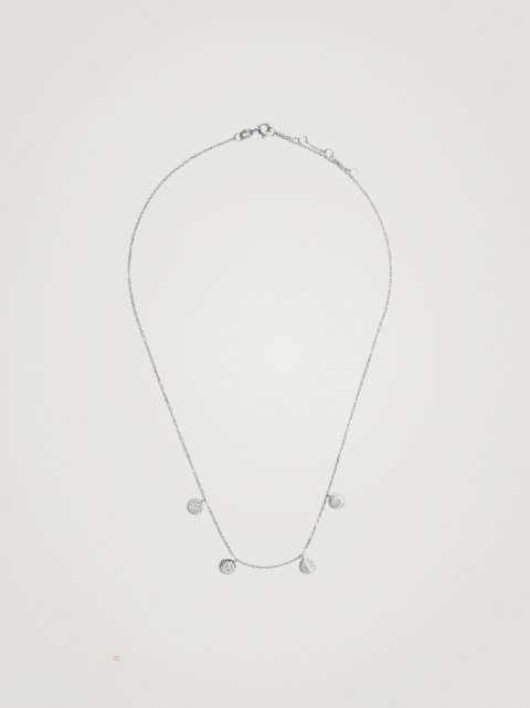 Náhrdelník Parfois 925 Silver With Zirconia Damske Strieborne | SK-EG9840251