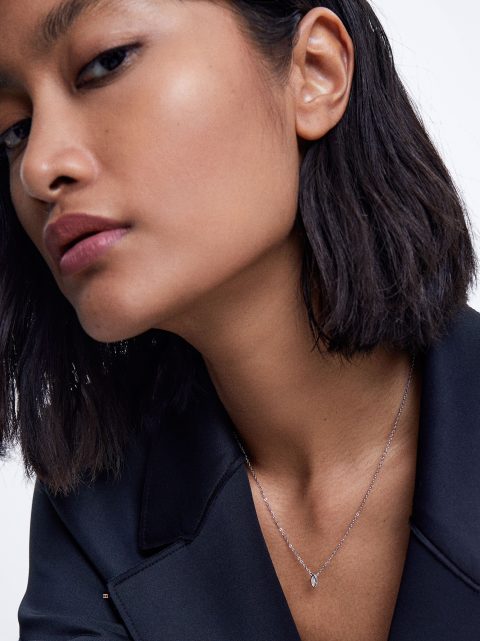 Náhrdelník Parfois 925 Silver With Zirconia Damske Strieborne | SK-HT8645237