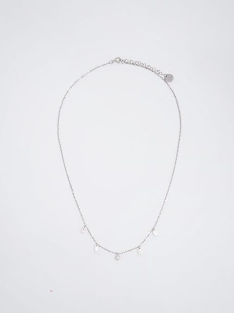 Náhrdelník Parfois 925 Silver With Zirconia Damske Strieborne | SK-WL9306415