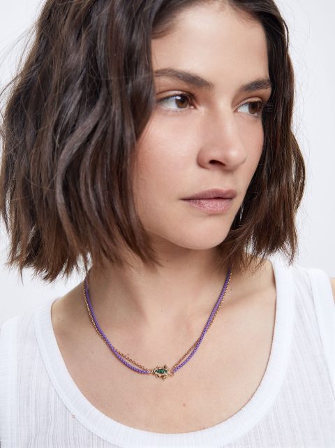 Náhrdelník Parfois Chain With Zirconia Damske Viacfarebný | SK-SP2476589