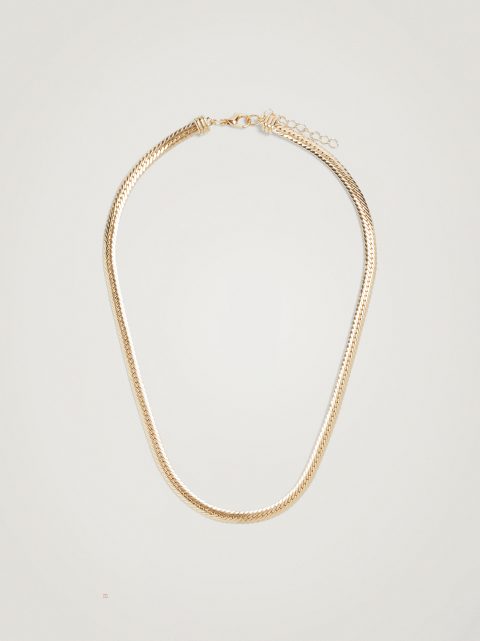 Náhrdelník Parfois Gold-Toned Chain Damske Zlate | SK-AT3461720