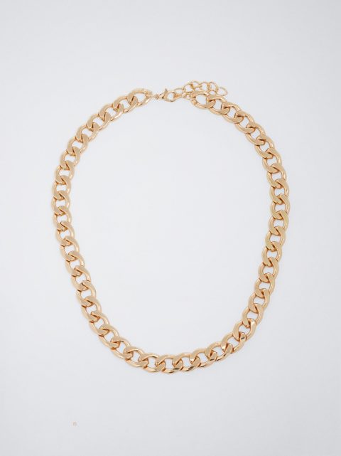 Náhrdelník Parfois Gold-Toned Chain Damske Zlate | SK-RB2836741