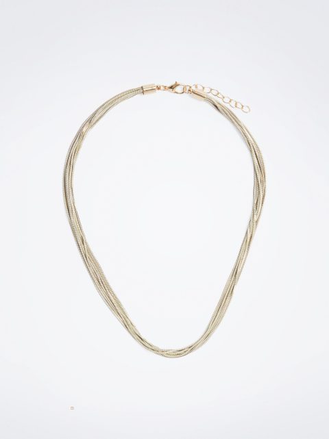 Náhrdelník Parfois Gold-Toned Chain Damske Zlate | SK-WQ3684275