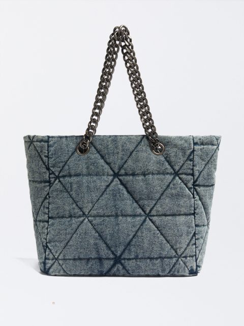 Nákupné Tašky Parfois Denim Tote Damske Modre | SK-UF4796183